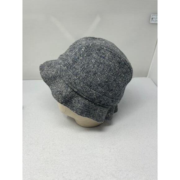 Vtg Hats of Ireland Bucket Hat Donegal Wool Tweed Size 7 1/8 Ireland Gray - Picture 4 of 8